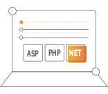 支持ASP、PHP、.Net等多種語言開發(fā)